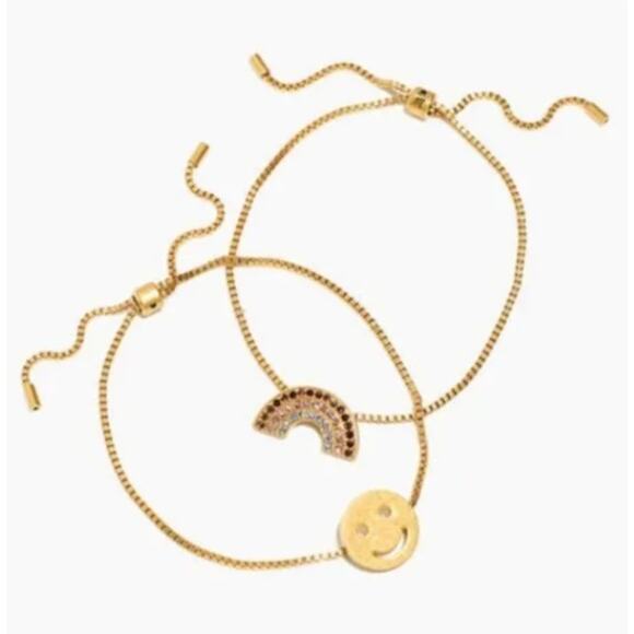 NEW! Madewell Friendship Bracelets in VINTAGE GOLD - Picture 1 of 4